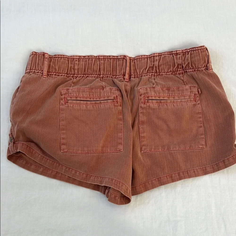 Free People Rust Pink Corduroy Cargo Shorts